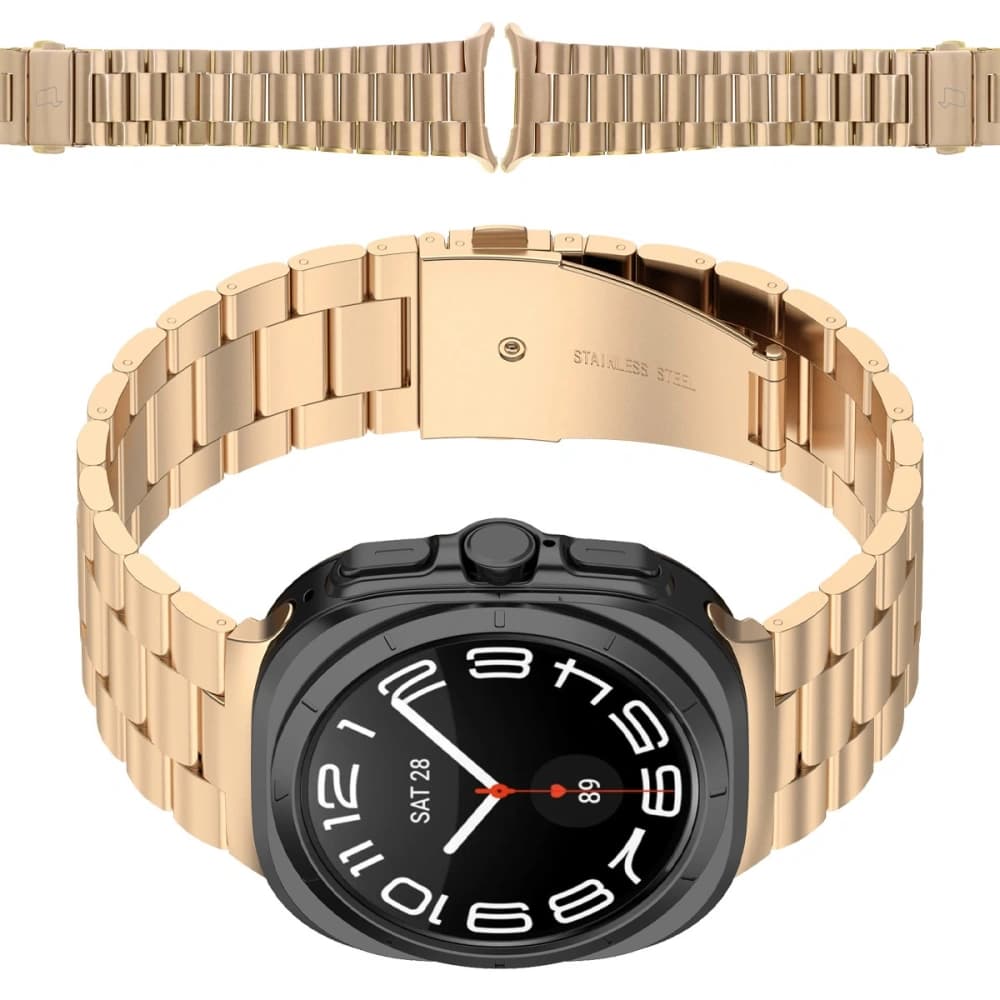 Bizon Strap Uhr Aura Samsung Galaxy Uhr Ultra 47 mm roségold