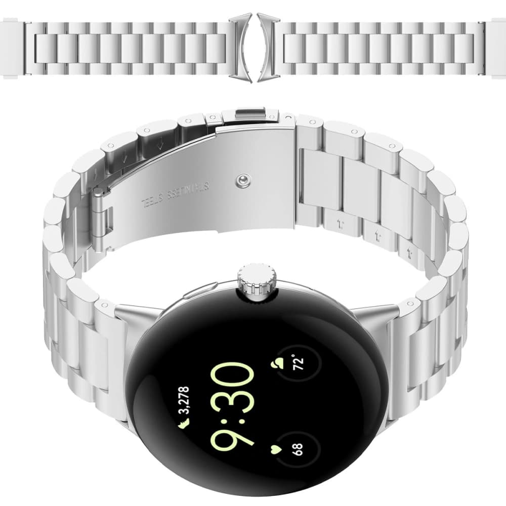 Bizon Strap Watch Aura Google Pixel Watch 3 45 mm silver - 1