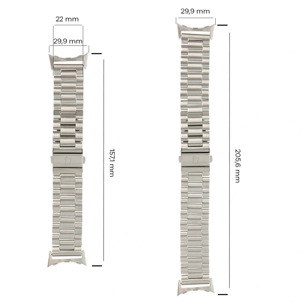 Bizon Strap Watch Aura Google Pixel Watch 3 45 mm silver - 3