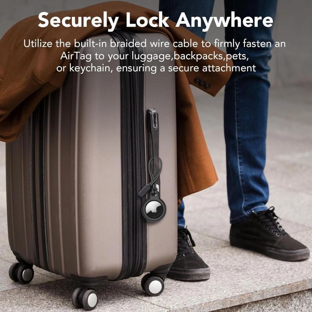 Etui Tech-Protect Rough Chain Apple Airtag Černé [2 PACK] - 8