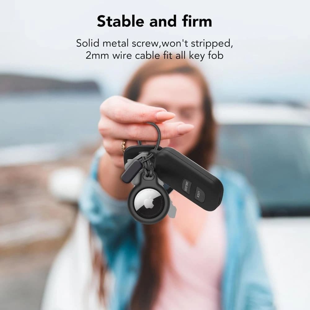 Etui Tech-Protect Rough Chain Apple Airtag Černé [2 PACK] - 9