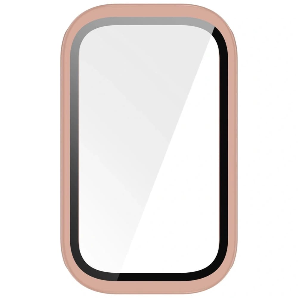 Etui ze skla na hodinky Bizon Case+Glass Watch do Xiaomi Smart Band 9 Active / Redmi Smart Band 3 růžové - 8