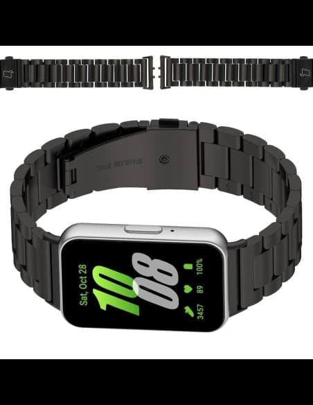 Bizon Armbanduhr Aura Samsung Galaxy Fit 3 schwarz