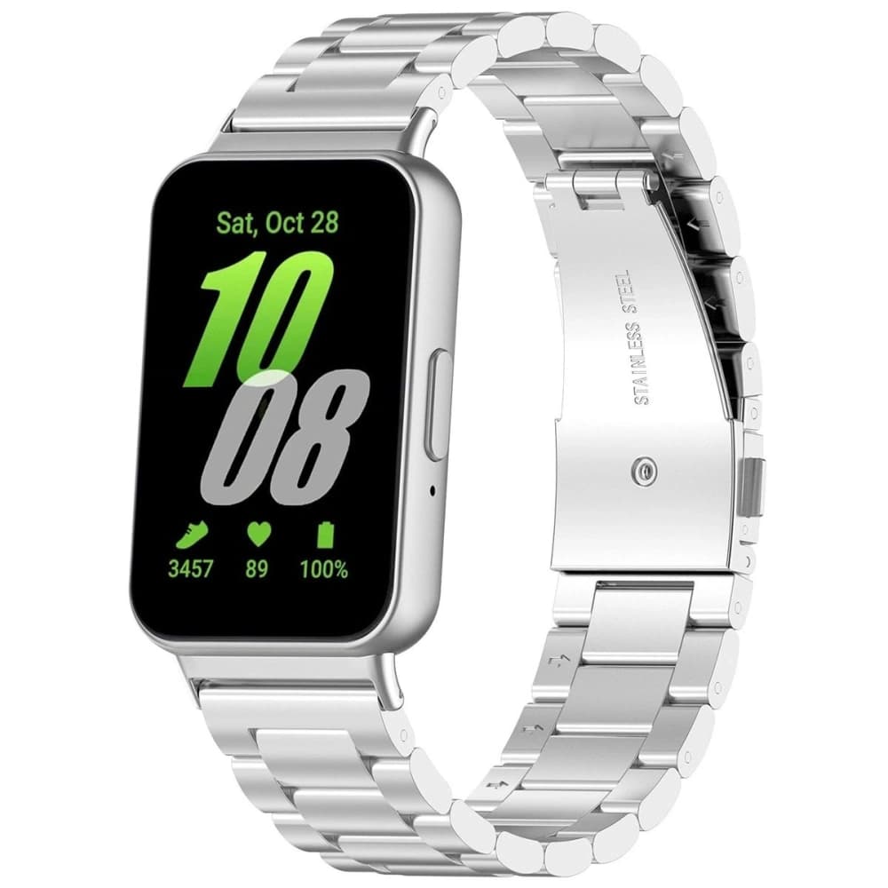 Bizon Strap Watch Aura Samsung Galaxy Fit 3 argintiu - 2