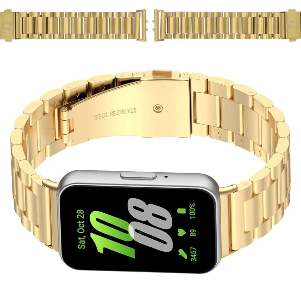 Bizon Strap Uhr Aura Samsung Galaxy Fit 3 gold - 1