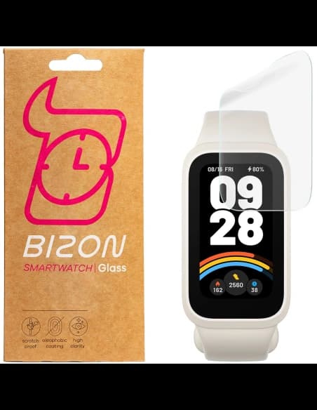 Folie hydrogelové na obrazovku Bizon Glass Watch Hydrogel pro Xiaomi Smart Band 9 Active / Redmi Band 3 [2 PACK]