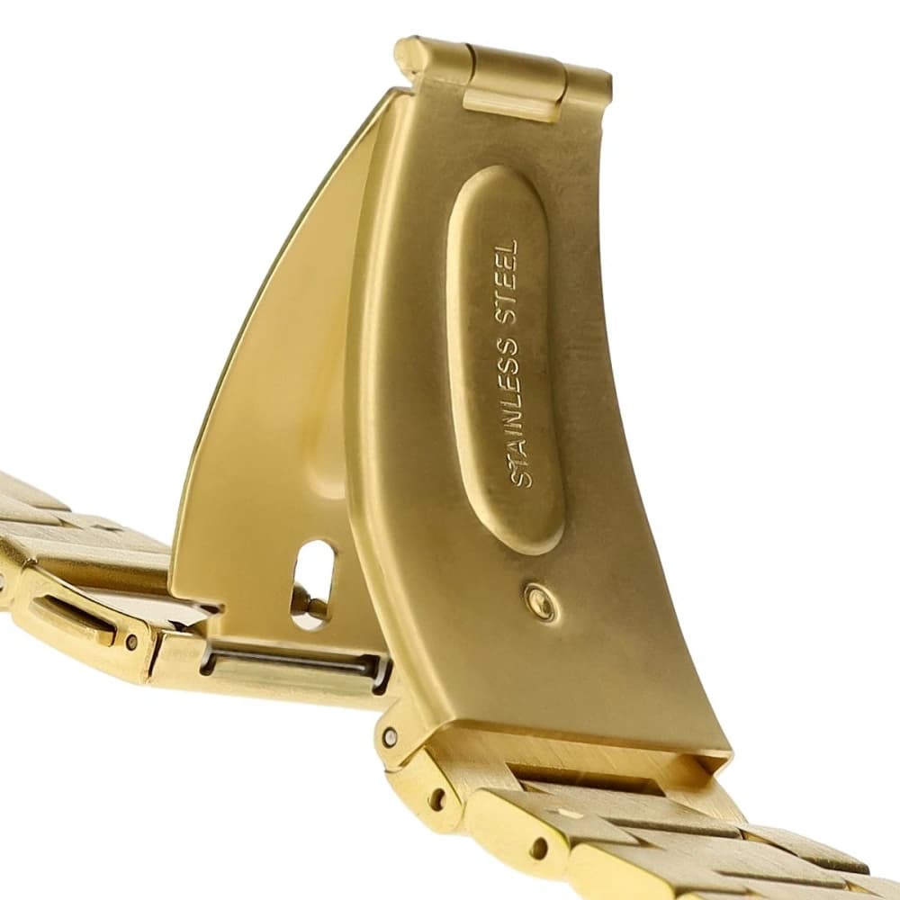 Pásek z nerezové oceli Bizon Strap Watch Aura pro Xiaomi Redmi Watch 4 / Smart Band 8 Pro / 9 Pro zlatý - 4