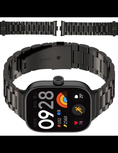 Bizon Strap Uhr Aura Xiaomi Redmi Uhr 4 / Smart Band 8 Pro / 9 Pro schwarz
