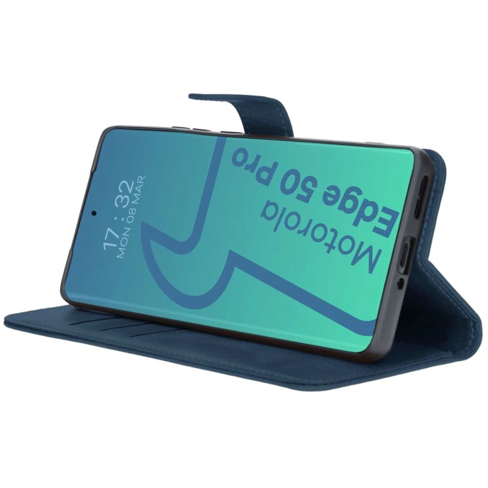 Bizon Tasche für Motorola Edge 50 Pro in Marineblau - 6