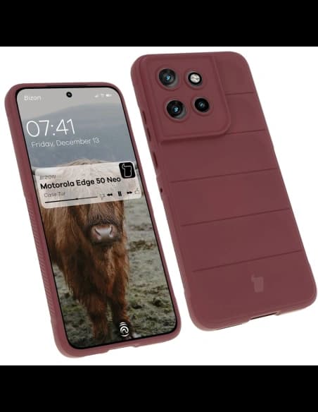 Bizon Case für Motorola Edge 50 Neo dunkel lila