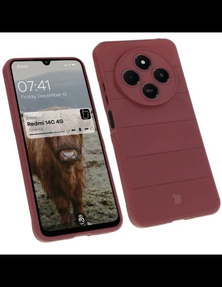 Bizon Case Tur Xiaomi Redmi 14C 4G / POCO C75 dunkel lila