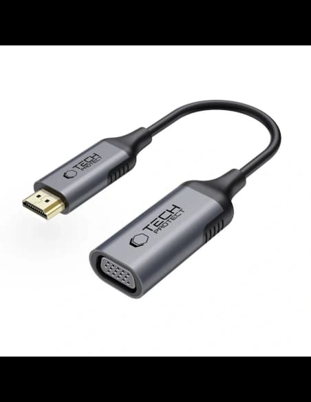 Adapter Tech-Protect Ultraboost HDMI / VGA FHD 60Hz Black