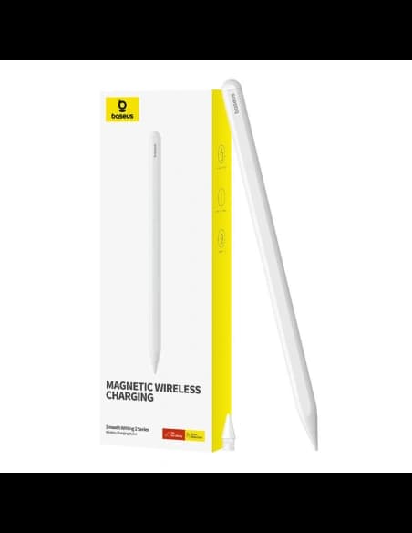 [OUTLET] Rysik Baseus Smooth Writing Series z ładowaniem bezprzewodowym (Biały)