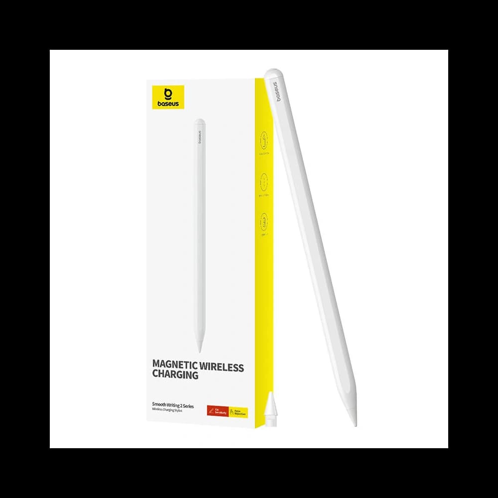 [OUTLET] Rysik Baseus Smooth Writing Series s bezdrátovým nabíjením (Bílý) - 1