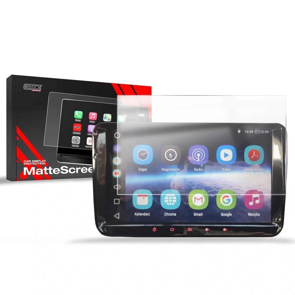 Matte GrizzGlass CarDisplay Protection Volkswagen VW Golf 6 GTI 9" Android Radio - 1