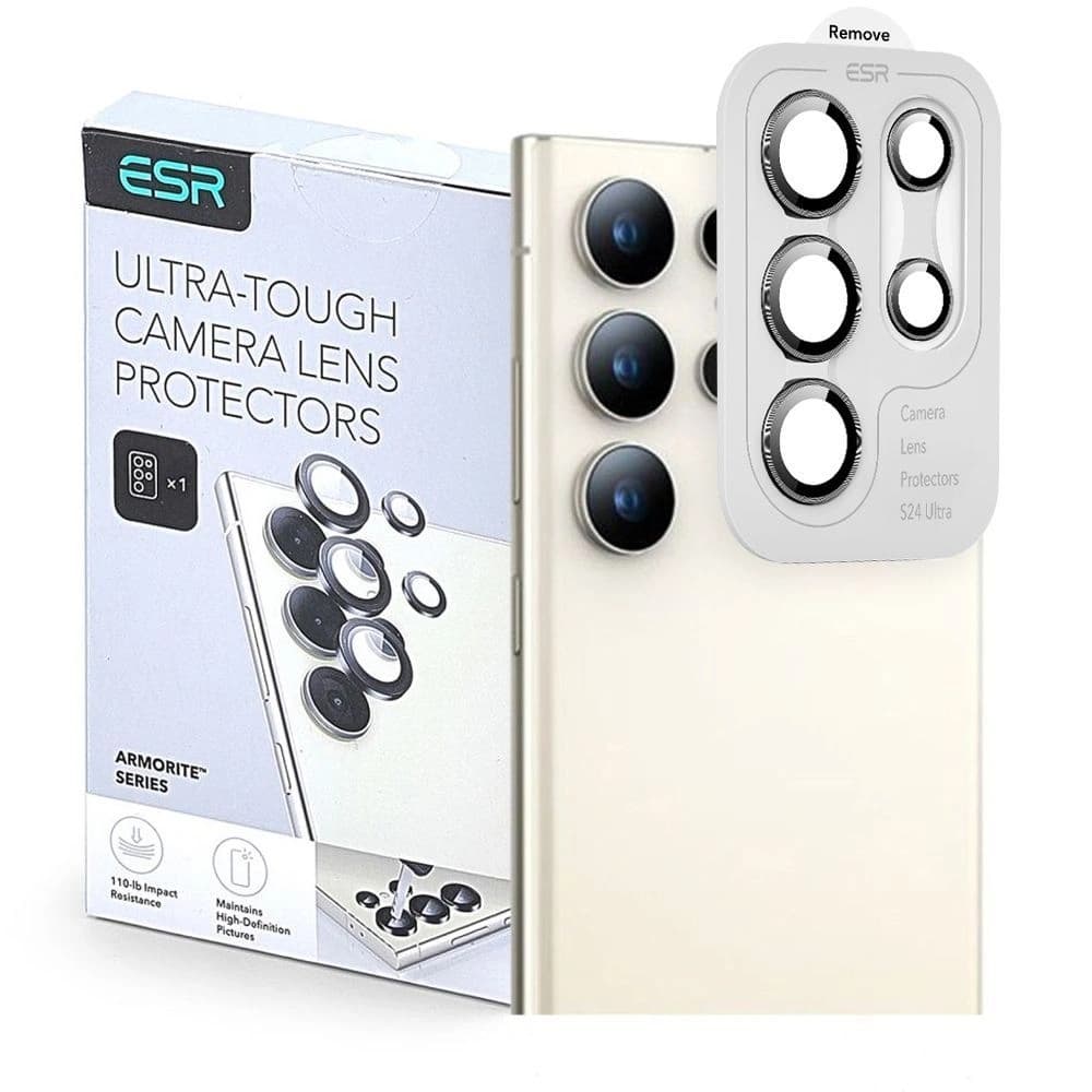 Ochranný kryt na fotoaparát ESR Armorite Camera Protector Samsung Galaxy S25 Ultra černý