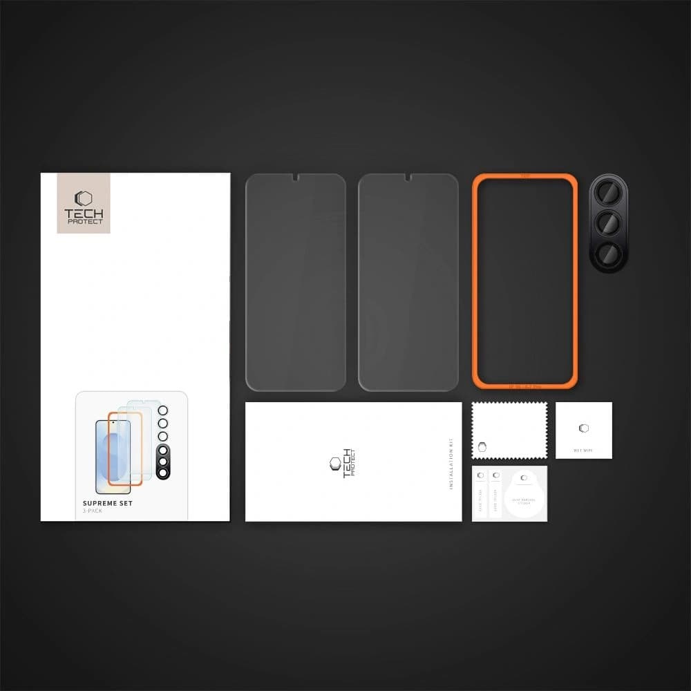 Tech-Protect Set Suprem Samsung Galaxy S25+ Plus Clar [3 PACK] - 6