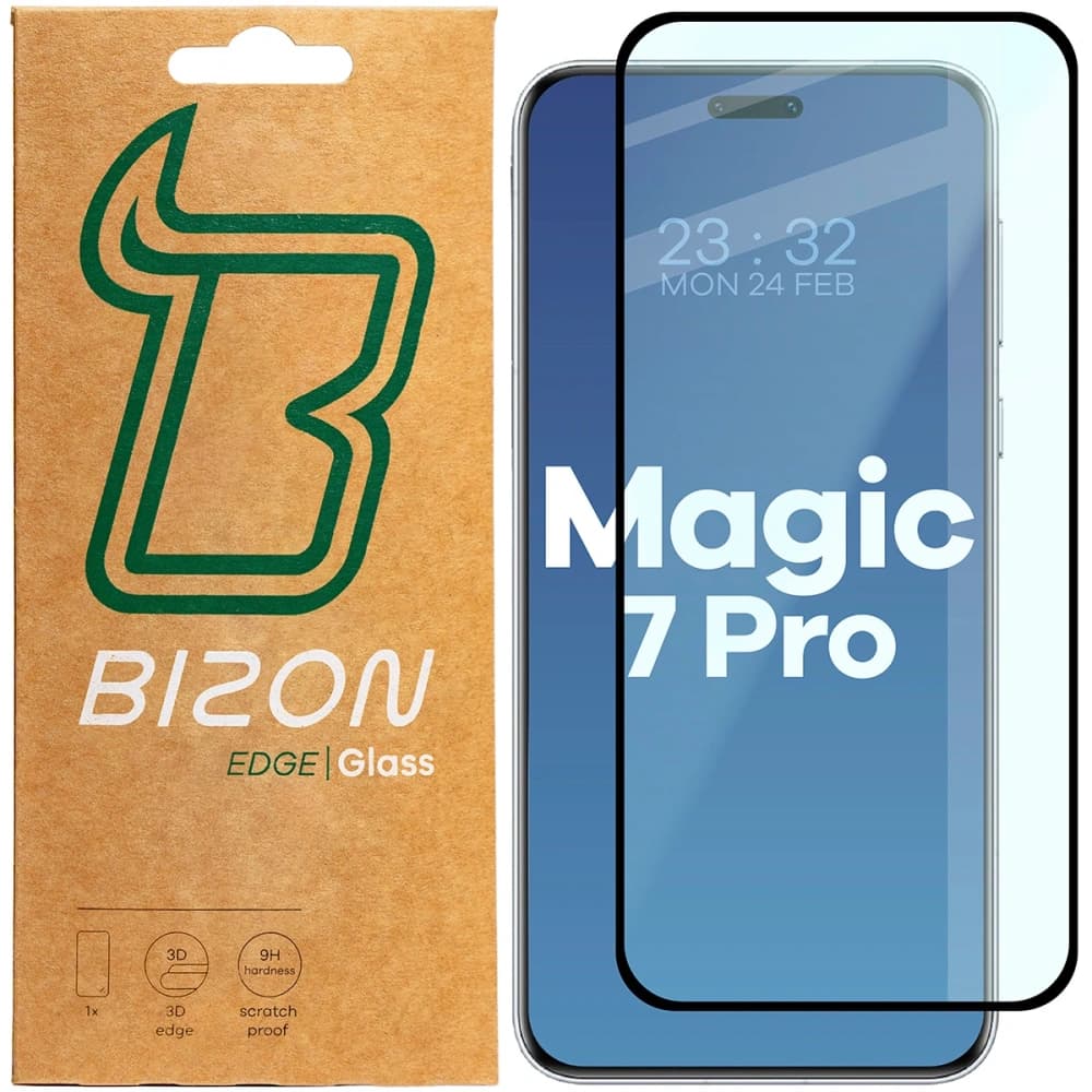 Bizon Glass Edge 3D Honor Magic7 Pro cadru negru