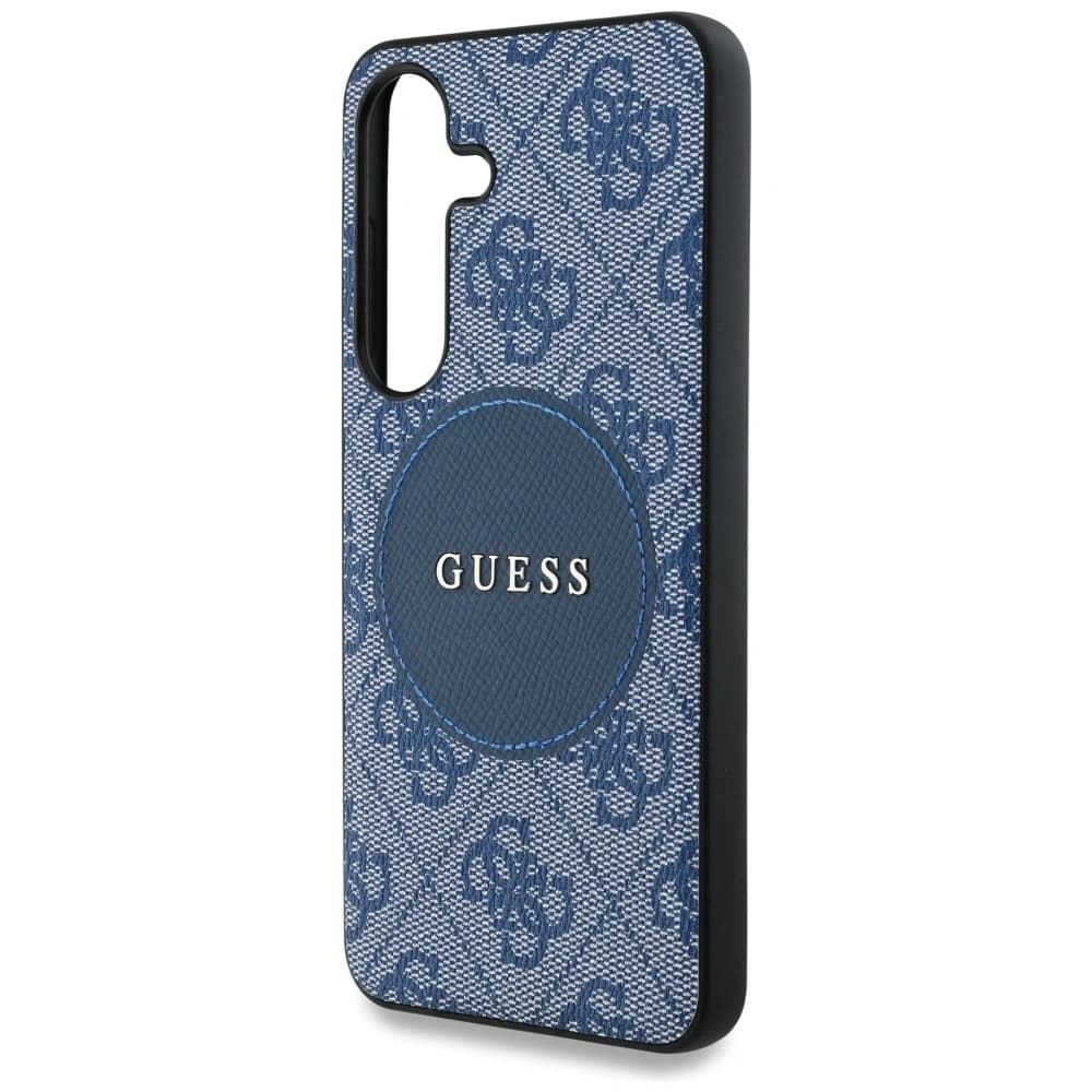 Guess 4G Round Patch Classic Logo MagSafe Samsung Galaxy S25+ Plus albastru - 6