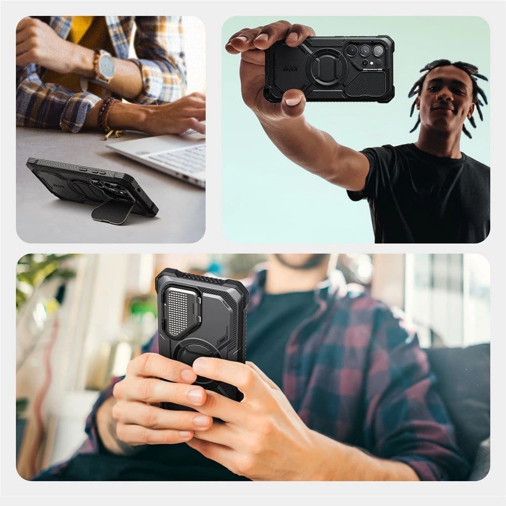 Etui Supcase IBLSN ArmorBox Mag MagSafe Samsung Galaxy S25 Ultra černé - 5