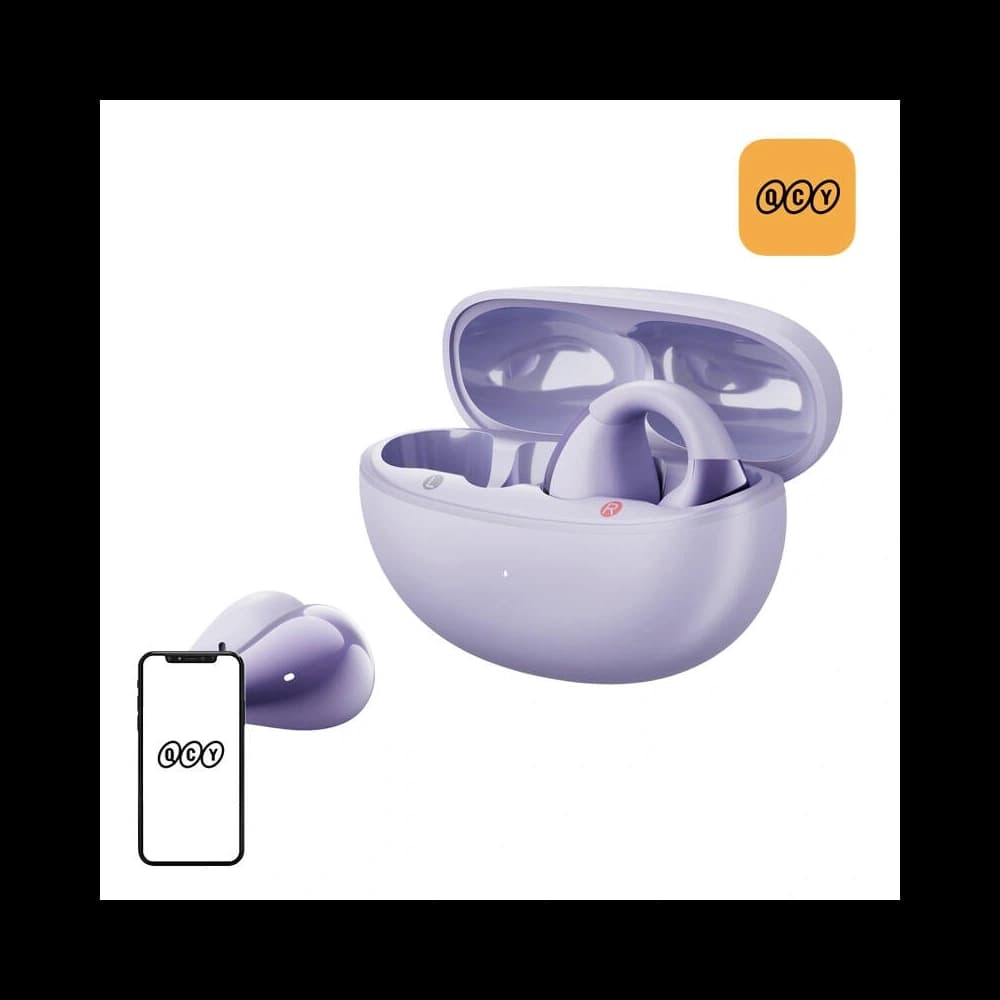 QCY Căști wireless Crossky Clip T33 (mov) - 1