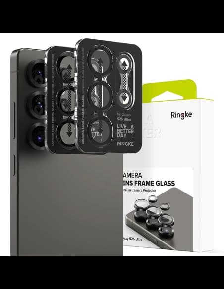 Ringke Kamera Keret Védő Samsung Galaxy S25 Ultra Fekete [2 CSOMAG]