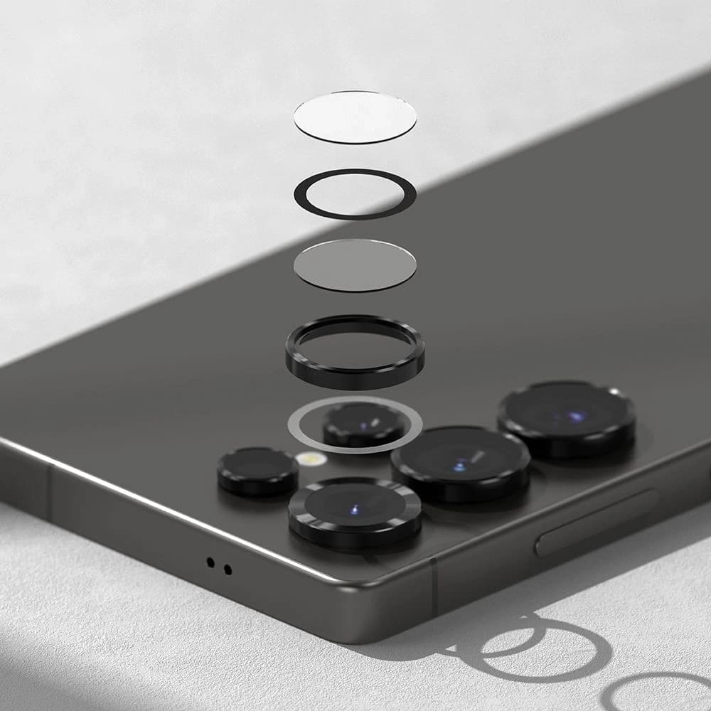 Ringke Kamera Keret Védő Samsung Galaxy S25 Ultra Fekete [2 CSOMAG] - 4
