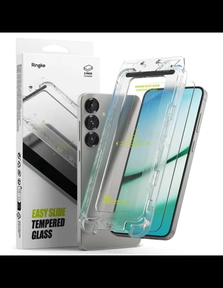 Tvrzené sklo Ringke Easy Slide Samsung Galaxy S25 Clear [2 PACK]