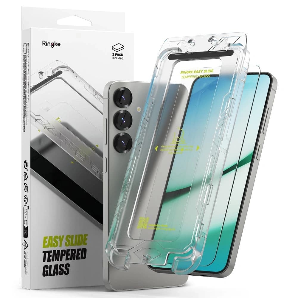 Tvrzené sklo Ringke Easy Slide Samsung Galaxy S25 Clear [2 PACK] - 1