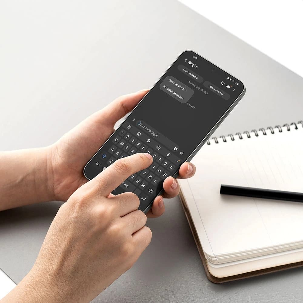 Tvrzené sklo Ringke Easy Slide Samsung Galaxy S25 Clear [2 PACK] - 6