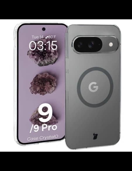 Bizon Case CrystalO Google Pixel 9 / 9 Pro klar