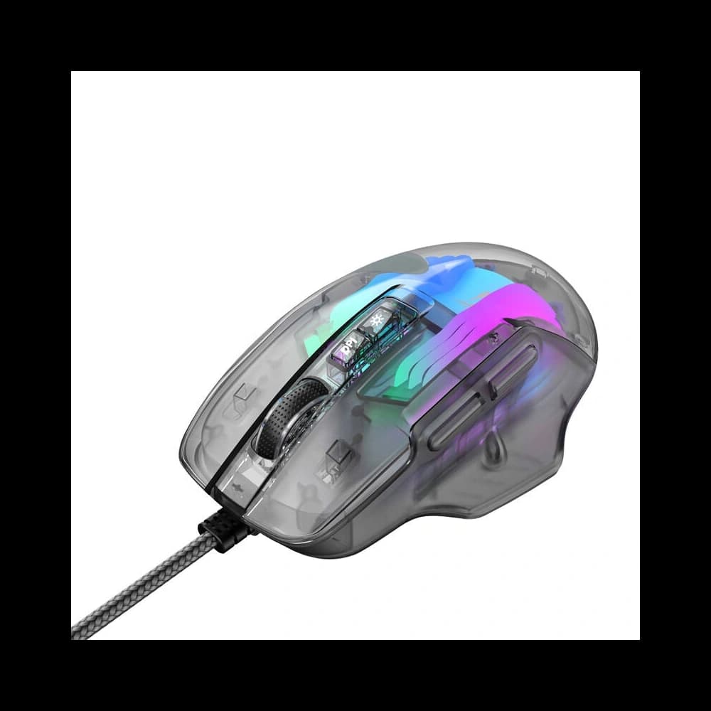 Mouse de gaming cablat HAVIT MS1011SE (transparent/negru) - 4