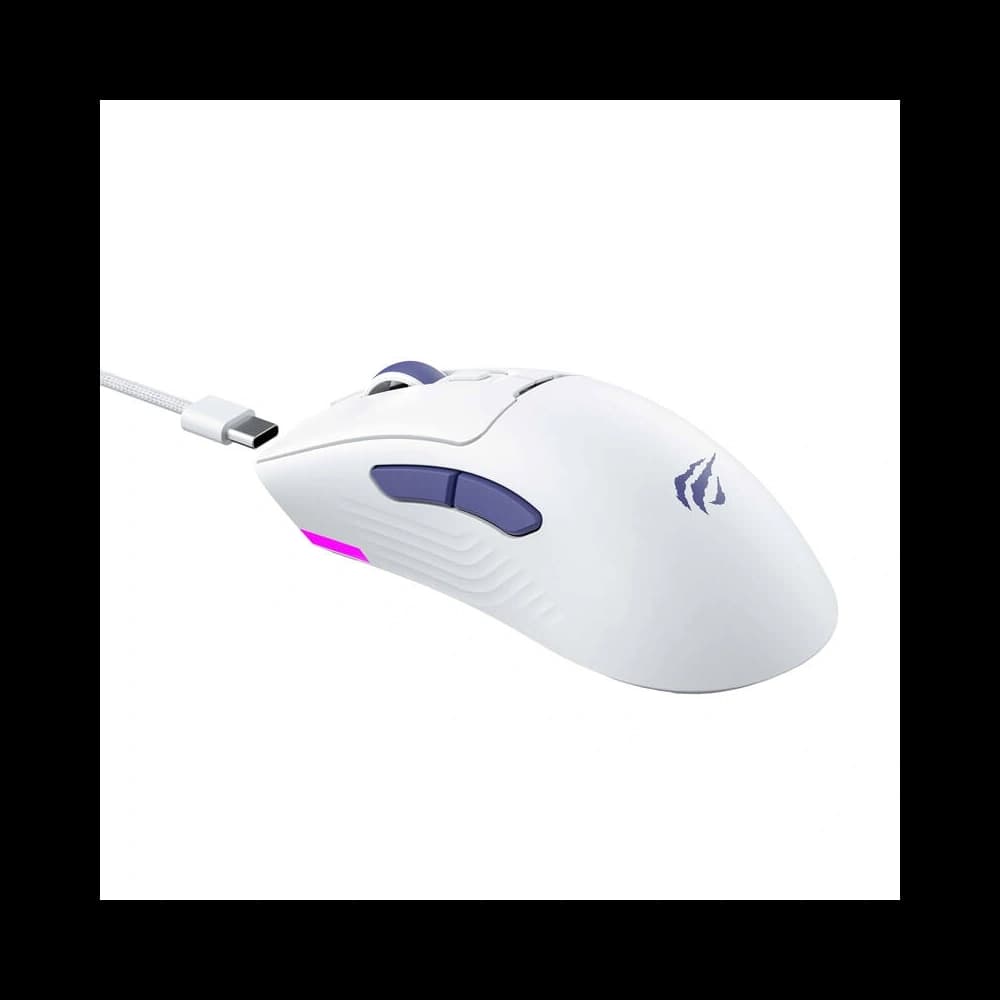 Drátová herní myš HAVIT MS966 RGB (bílá) - 2