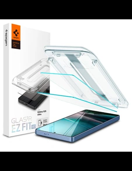 Spigen GLAS.tR ez Fit HD Samsung Galaxy S25 Ultra Klar [2 PACK]