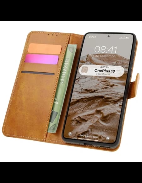 Bizon Case Pocket OnePlus 13 brown