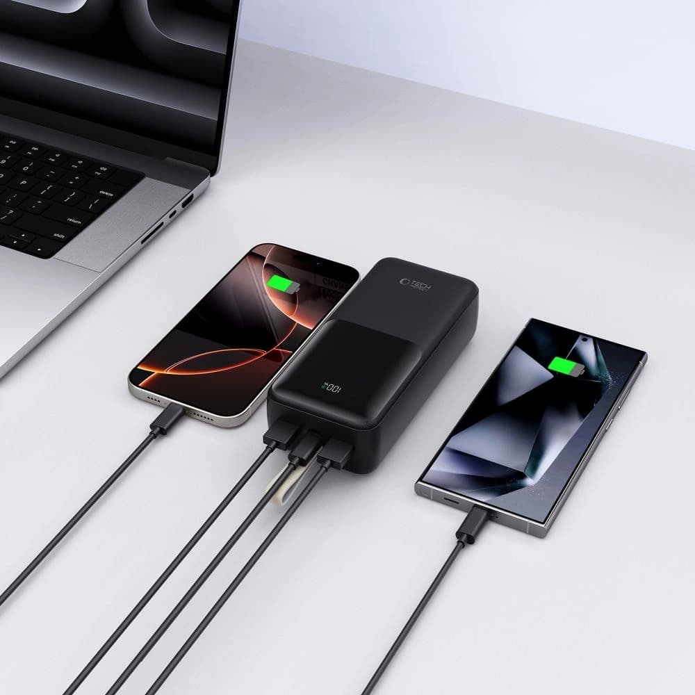 Tech-Protect PB03 Powerbank 30000mAh 22.5W Negru - 7