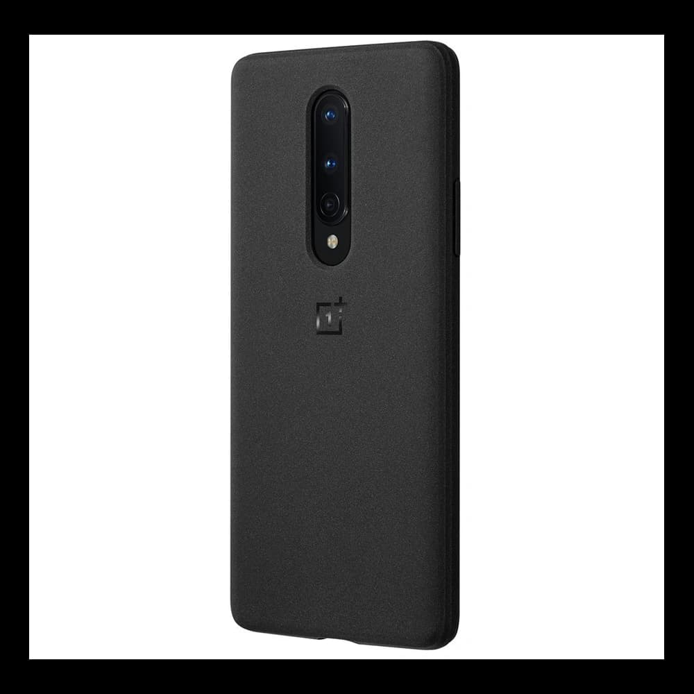 OnePlus 8 Sandstone Bumper Case Black - 1