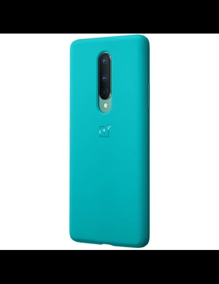 OnePlus 8 Sandstone Bumper Case Cyan