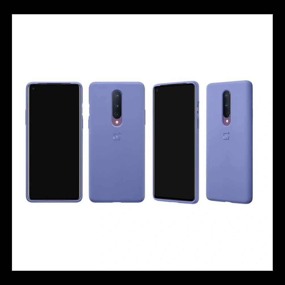 OnePlus 8 Sandstone Bumper Case Smoky Purple - 5