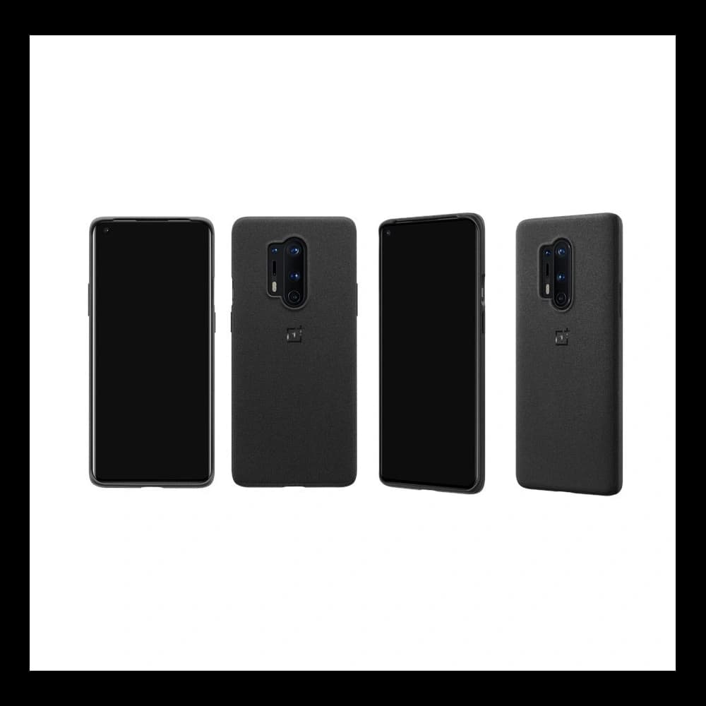 OnePlus 8 Pro Sandstone Bumper Case Black - 5