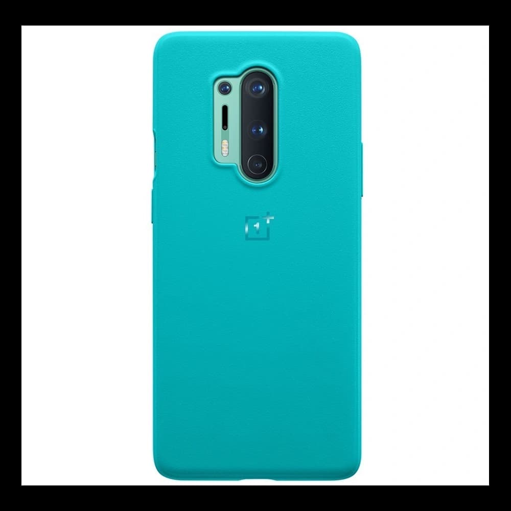OnePlus 8 Pro Sandstone Bumper Case Cyan - 2