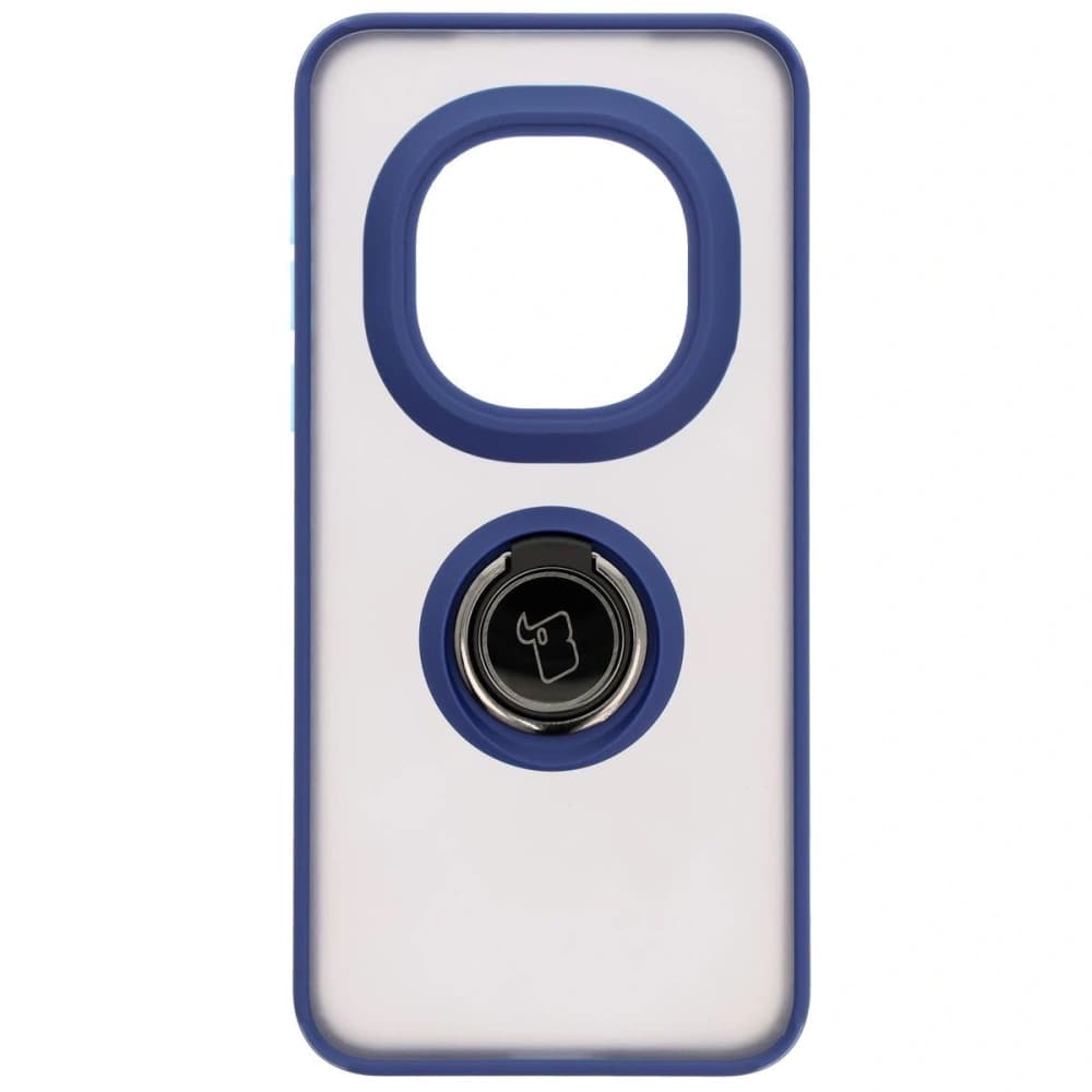 Bizon Case Hybrid Ring Honor Magic7 Pro tentat cu un cadru de culoare albastru marin - 2