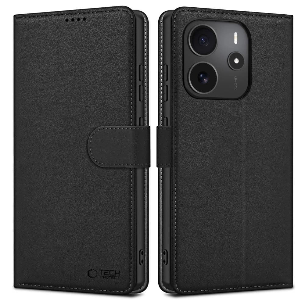 Tech-Protect Portofel Xiaomi Redmi Note 14 4G / LTE Negru Mat