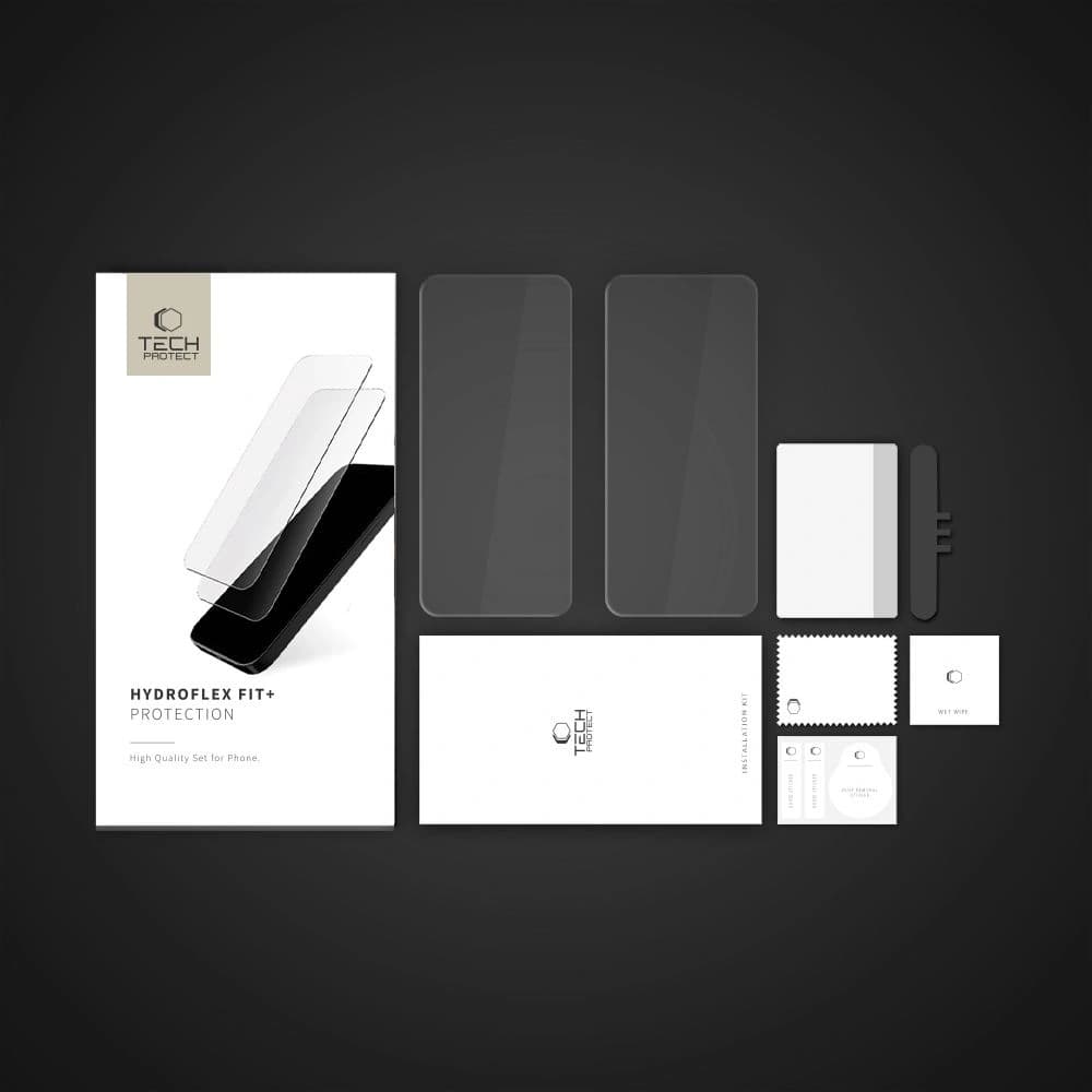 Tech-Protect Hydroflex Fit+ Xiaomi Redmi Note 14 Pro 5G / 14 Pro+ Plus 5G / Poco X7 5G Klar [2 PACK] - 4