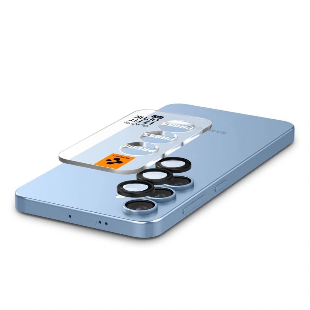 Spigen Optik Pro Glas.tr ez Fit Camera Protector Samsung Galaxy S25 Black [2 PACK] - 5