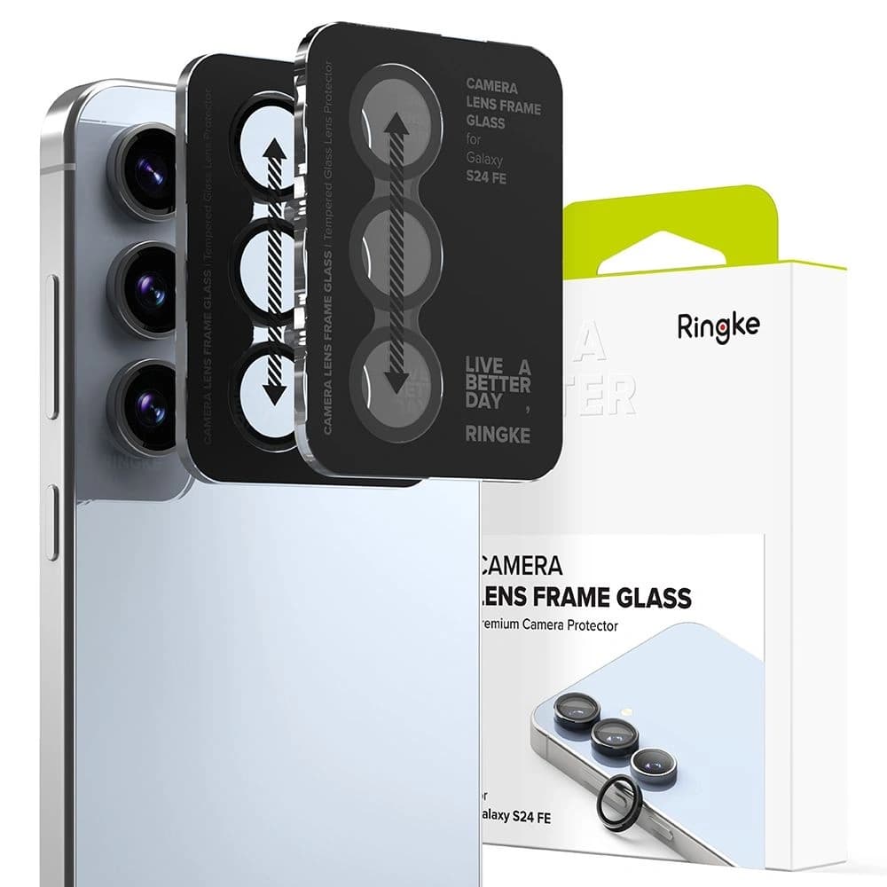 Ringke Camera Frame Protector Samsung Galaxy S24 FE Black [2 PACK] - 1