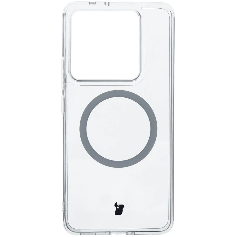 Etui s magnetickým kroužkem Bizon Case CrystalO pro Xiaomi 14T Pro průhledné - 2