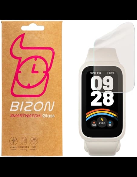 Bizon üveg óra film nap Xiaomi Smart Band 9 Active [2 CSOMAG]