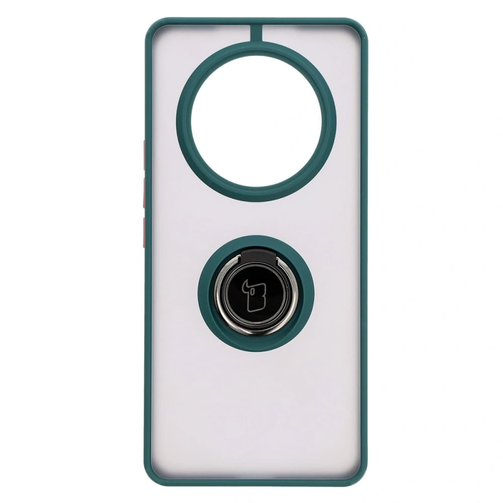 Bizon Case Hybrid Ring Honor Magic7 Lite fumuriu cu un cadru verde închis - 2