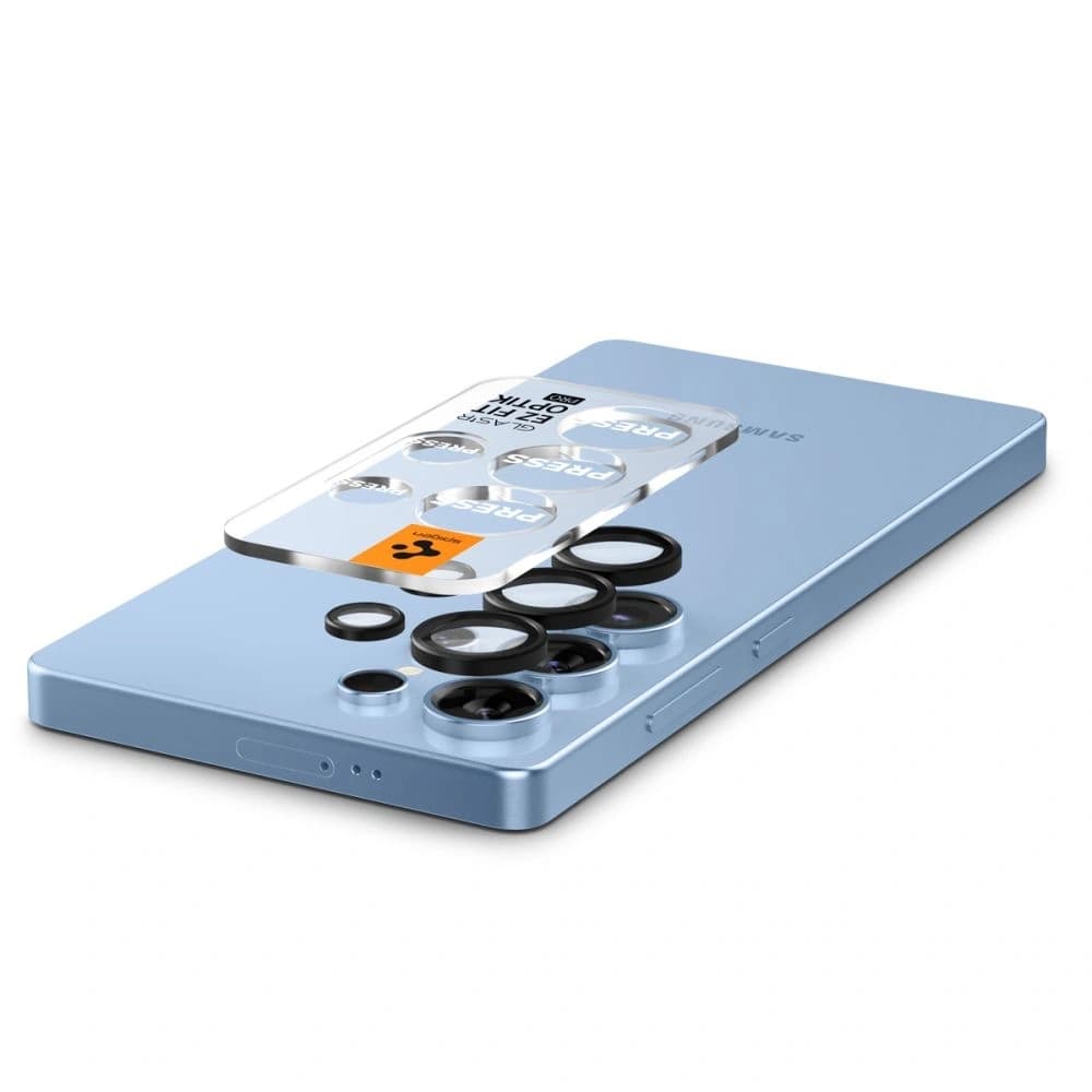 Spigen Optik Pro HD üveg ez Fit kamera védő Galaxy S25 Ultra fekete [2 CSOMAG] - 5